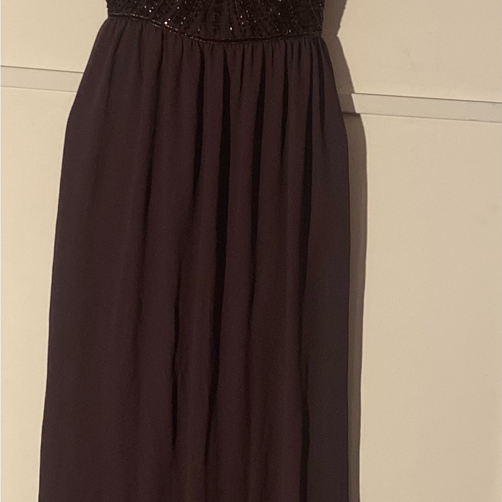 David's Bridal Brown Strapless Gown for Weddings